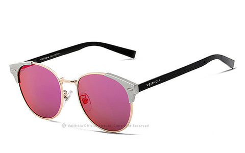VEITHDIA Unisex Retro Aluminum Brand Sunglasses Polarized Lens Vintage Eyewear Accessories Sun Glasses Oculos For Men Women 6109