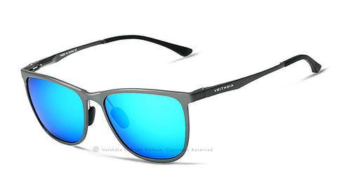 VEITHDIA Retro Aluminum Magnesium Brand Men's Sunglasses Polarized Lens Vintage Eyewear Accessories Sun Glasses For Men 6623