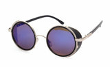 Steampunk Sunglasses Women Round Glasses Goggles Men Side Visor Circle Lens Unisex Vintage Retro Style Punk Oculos De Sol M027