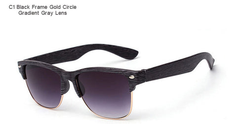 ARTORIGIN Half Frame Wood Sunglasses Women Men Wooden Glasses Rivet Brand Designer Eyewear Oculos De Sol Dropshipping  AT014