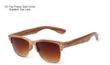 ARTORIGIN Half Frame Wood Sunglasses Women Men Wooden Glasses Rivet Brand Designer Eyewear Oculos De Sol Dropshipping  AT014