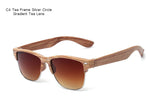 ARTORIGIN Half Frame Wood Sunglasses Women Men Wooden Glasses Rivet Brand Designer Eyewear Oculos De Sol Dropshipping  AT014