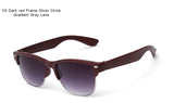 ARTORIGIN Half Frame Wood Sunglasses Women Men Wooden Glasses Rivet Brand Designer Eyewear Oculos De Sol Dropshipping  AT014
