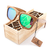 BOBO BIRD Wood Sunglasses Brand Designer brown wooden sunglasses Style Square SunGlasses Gafas Oculos Masculino