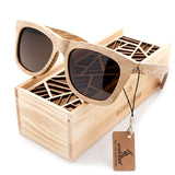 BOBO BIRD Wood Sunglasses Brand Designer brown wooden sunglasses Style Square SunGlasses Gafas Oculos Masculino