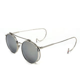 Vintage Steampunk Sunglasses Men Round Designer steam punk Metal women Flip Coating Sunglasses Men Retro Circle Hook Sun Glasses