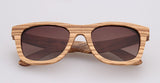 Mens Luxury Brand Real Zebra Wooden Sunglasses Frames Custom Logo Bamboo Sunglasses Men Polarized UV400 Lens Sunglass