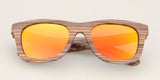 Mens Luxury Brand Real Zebra Wooden Sunglasses Frames Custom Logo Bamboo Sunglasses Men Polarized UV400 Lens Sunglass
