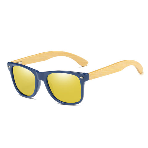 EZREAL Wood Sunglasses Men Women Square Bamboo Women For Polarized Mirror Sun Glasses Oculos de sol Masculino Handmade With case