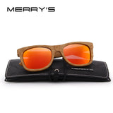 MERRY'S DESIGN Men/Women Wooden Sunglasses Retro Polarized Sun Glasses HAND MADE 100% UV Protection S'5140