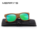MERRY'S DESIGN Men/Women Wooden Sunglasses Retro Polarized Sun Glasses HAND MADE 100% UV Protection S'5140