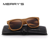 MERRY'S DESIGN Men/Women Wooden Sunglasses Retro Polarized Sun Glasses HAND MADE 100% UV Protection S'5140