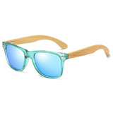 EZREAL Polarized Wood Sunglasses Men Bamboo Leg Sunglass Women Brand Design Sport Goggles Gold Mirror Sun Glasses