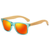 EZREAL Polarized Wood Sunglasses Men Bamboo Leg Sunglass Women Brand Design Sport Goggles Gold Mirror Sun Glasses