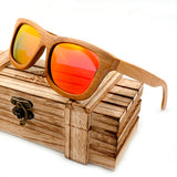 BOBO BIRD Vintage Bamboo Wooden Sunglasses Handmade Polarized Mirror Coating Lenses Eyewear sport glasses in Wood Box