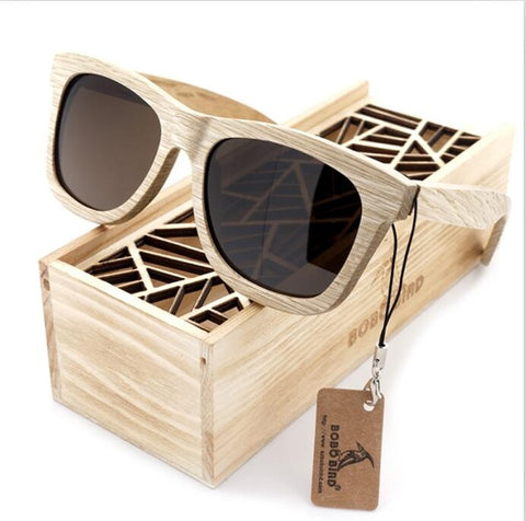 BOBO BIRD New Fashion Handmade Wood Wooden Sunglasses Cute Design for Men Women gafas de sol steampunk Cool Sun Glasses BS04
