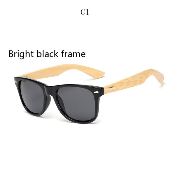 BOYSEEN Retro Wood Sunglasses Men Bamboo Sunglass Women Brand Design Sport Goggles Gold Mirror Sun Glasses Shades lunette oculo