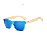 BOYSEEN Retro Wood Sunglasses Men Bamboo Sunglass Women Brand Design Sport Goggles Gold Mirror Sun Glasses Shades lunette oculo