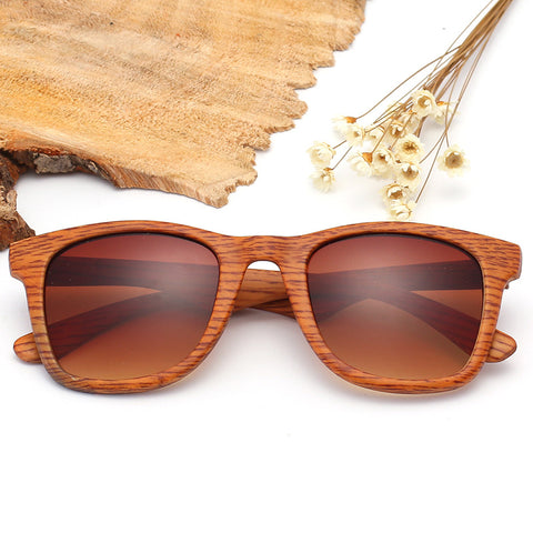 2017 trendy retro imitation wood sunglasses wild wooden sunglasses wood sunglasses outdoor glasses
