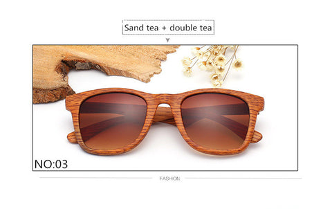2017 trendy retro imitation wood sunglasses wild wooden sunglasses wood sunglasses outdoor glasses