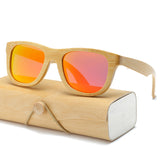 Wood Sunglasses Men women square bamboo Women for men women Mirror Sun Glasses retro de sol masculino 2017 Handmade with case
