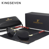 KINGSEVEN 2018 Brand Men Aluminum Sunglasses HD Polarized UV400 Mirror Male Sun Glasses Women For Men Oculos de sol N724