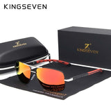 KINGSEVEN 2018 Brand Men Aluminum Sunglasses HD Polarized UV400 Mirror Male Sun Glasses Women For Men Oculos de sol N724
