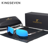 KINGSEVEN 2018 Brand Men Aluminum Sunglasses HD Polarized UV400 Mirror Male Sun Glasses Women For Men Oculos de sol N724