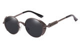Gothic Steampunk Sunglasses Women Men Vintage Retro Oval Metal Sun Glasses UV400 Steam Punk Goggles Mirrored Oculos 1281T
