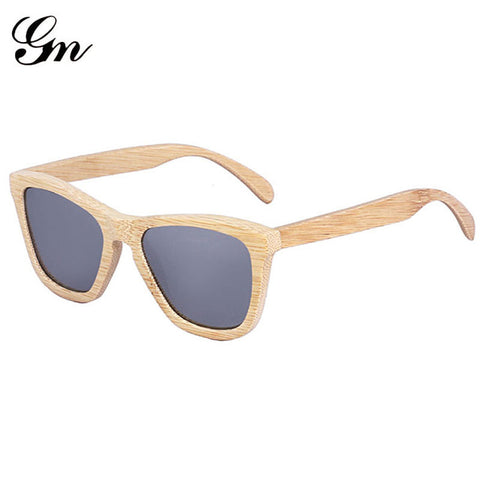 G M  2018, the new product is fashionable male female polarizing glasses, raw material bamboo and wood sunglasses