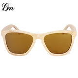 G M  2018, the new product is fashionable male female polarizing glasses, raw material bamboo and wood sunglasses
