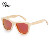 G M  2018, the new product is fashionable male female polarizing glasses, raw material bamboo and wood sunglasses