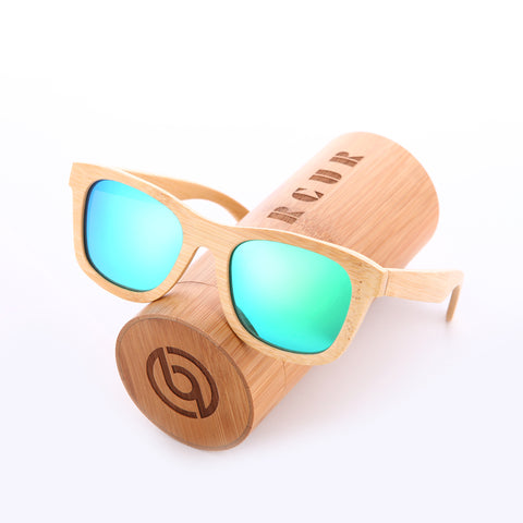 BARCUR CHASING Retro Stylish Men and Women Polarized Sunglasses Retro Handmade Wood Sunglasses Beach Couple Glasses with box