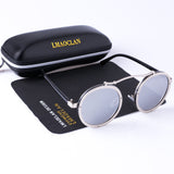 2018 Retro Round Steampunk Sunglasses Men Vintage Eyewear Accessories Women Sun Glasses Oculos 1762