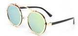 2018 Retro Round Steampunk Sunglasses Men Vintage Eyewear Accessories Women Sun Glasses Oculos 1762