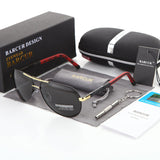 BARCUR 2018 Aluminum Magnesium Men's Sunglasses Polarized Men Coating Mirror Glasses oculos Male Eyewear Accessories For Men