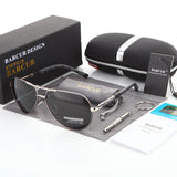 BARCUR 2018 Aluminum Magnesium Men's Sunglasses Polarized Men Coating Mirror Glasses oculos Male Eyewear Accessories For Men