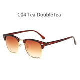 2018 New Fashion  Semi Rimless Polarized Sunglasses Men Women Brand Designer Half Frame Sun Glasses Classic Oculos De Sol UV400