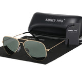 BANNED 1976 classic HD polarized metal frame fashion sunglasses classic design women men feminin brand oculos vintage glasses