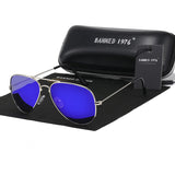 BANNED 1976 classic HD polarized metal frame fashion sunglasses classic design women men feminin brand oculos vintage glasses