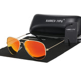 BANNED 1976 classic HD polarized metal frame fashion sunglasses classic design women men feminin brand oculos vintage glasses