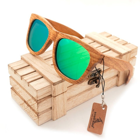 BOBO BIRD Polarized Men's Brand Mirror Eye Wear Women Handmade Original Wooden Sunglasses for Friends as Gifts Dropshipping