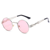 Gothic Steampunk Sunglasses Men Women Metal Eyeglasses Round Shades Brand Designer Sun glasses Mirror High Quality UV400 Eyewear