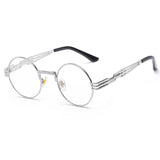 Gothic Steampunk Sunglasses Men Women Metal Eyeglasses Round Shades Brand Designer Sun glasses Mirror High Quality UV400 Eyewear