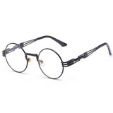 Gothic Steampunk Sunglasses Men Women Metal Eyeglasses Round Shades Brand Designer Sun glasses Mirror High Quality UV400 Eyewear