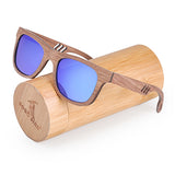 BOBO BIRD Walnut Wood Sunglasses Men Women Brand Designer Mirror
