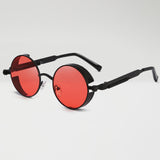 Metal Steampunk Sunglasses Men Women Fashion Round Glasses Brand Design Vintage Sunglasses High Quality UV400 Eyewear Shades