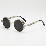 Metal Steampunk Sunglasses Men Women Fashion Round Glasses Brand Design Vintage Sunglasses High Quality UV400 Eyewear Shades