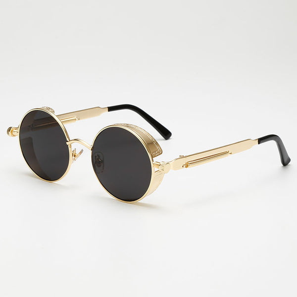 Metal Steampunk Sunglasses Men Women Fashion Round Glasses Brand Design Vintage Sunglasses High Quality UV400 Eyewear Shades