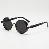 Metal Steampunk Sunglasses Men Women Fashion Round Glasses Brand Design Vintage Sunglasses High Quality UV400 Eyewear Shades